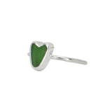 Green Sea Glass Heart - Size O