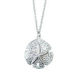 Sand Dollar Necklace - Silver