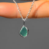 Green Sea Glass Necklace