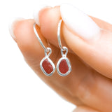Red Sea Glass Hoops