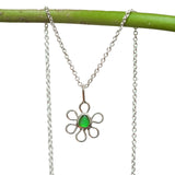 Sea Glass Flower Necklace