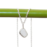 White Sea Glass Necklace