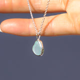 Light Blue Sea Glass Necklace