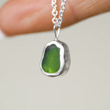 Green Sea Glass Necklace