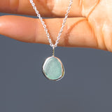 Light Blue Sea Glass Necklace