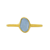 Lilac Sea Glass, Gold Vermeil - Size S