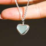 Sea Glass Heart Necklace