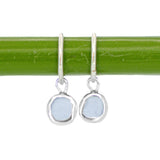 Lilac Sea Glass Hoops