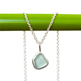 Light Blue Sea Glass Necklace