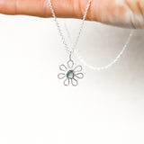 Sea Glass Flower Necklace