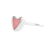 Pink Sea Glass Heart - Size N