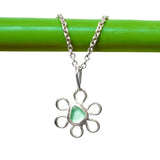 Sea Glass Flower Necklace