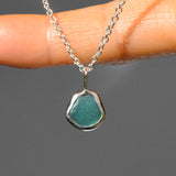 Green Sea Glass Necklace