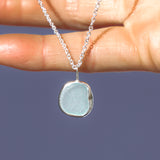 Light Blue Sea Glass Necklace