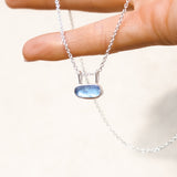 Purple/Blue Sea Glass Necklace