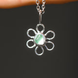 Sea Glass Flower Necklace