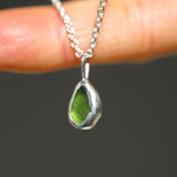 Green Sea Glass Necklace