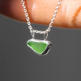 Green Sea Glass Necklace