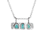 Blue Sea Glass Necklace