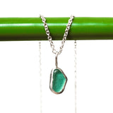 Green Sea Glass Necklace