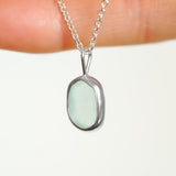 Light Blue Sea Glass Necklace