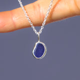Blue Sea Glass Necklace