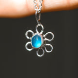 Sea Glass Flower Necklace