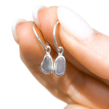 Lilac Sea Glass Hoops