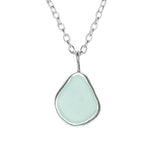 Light Blue Sea Glass Necklace