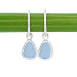 Lilac Sea Glass Hoops