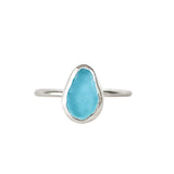 Blue Sea Glass - Size Q 1/2