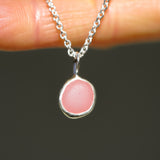 Pink Sea Glass Necklace