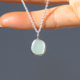 Light Blue Sea Glass Necklace