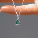 Green Sea Glass Necklace