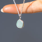 Light Blue Sea Glass Necklace