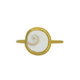 Shiva Shell Ring, Gold Vermeil - Size P 1/2