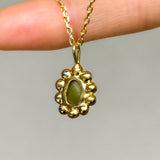 Sea Glass Sun Necklace - Gold Vermeil