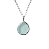 Light Blue Sea Glass Necklace
