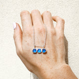 Blue Sea Glass Necklace