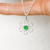 Sea Glass Flower Necklace