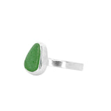 Green Sea Glass - Size P 1/2