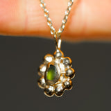 Sea Glass Sun Necklace - Gold Vermeil