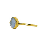 Lilac Sea Glass, Gold Vermeil - Size S