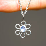 Sea Glass Flower Necklace