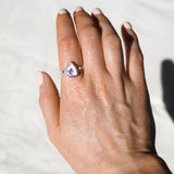 Purple Flower Ring - Size P