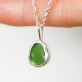 Green Sea Glass Necklace