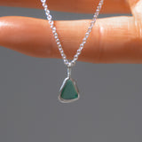 Green Sea Glass Necklace