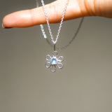 Sea Glass Flower Necklace