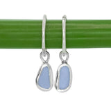 Lilac Sea Glass Hoops