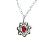 Red Sea Glass Sun Necklace